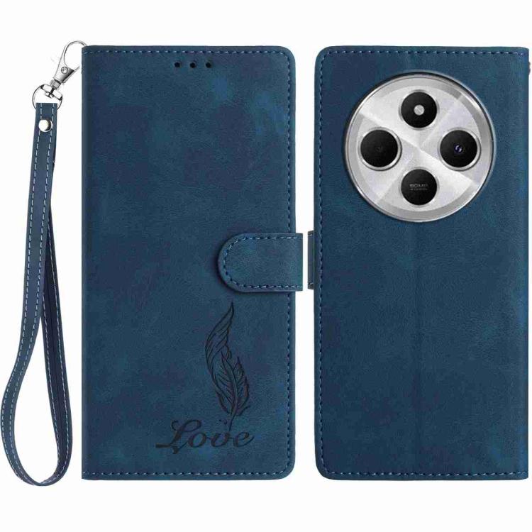 Skin Feel Embossed Feather Leather Phone Case, For Redmi K90, For Redmi K90 Pro Max, For Redmi 15C 5G / 4G EU 173mm, For Redmi 15 5G / 4G EU 171mm, For Redmi 15C 5G / 4G Global 171mm, For Redmi A5 4G 173.3mm, For Redmi Note 14 4G 164.84mm              ...