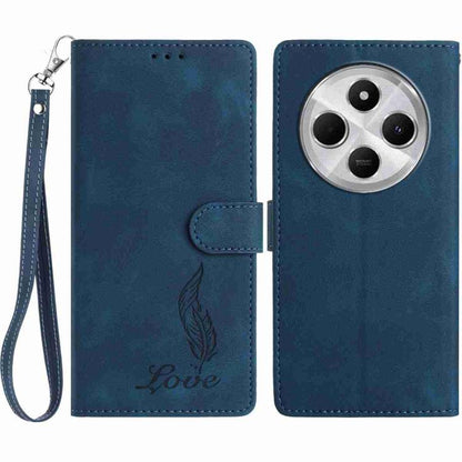 Skin Feel Embossed Feather Leather Phone Case, For Redmi K90, For Redmi K90 Pro Max, For Redmi 15C 5G / 4G EU 173mm, For Redmi 15 5G / 4G EU 171mm, For Redmi 15C 5G / 4G Global 171mm, For Redmi A5 4G 173.3mm, For Redmi Note 14 4G 164.84mm              ...