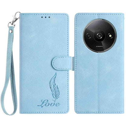 Skin Feel Embossed Feather Leather Phone Case, For Redmi K90, For Redmi K90 Pro Max, For Redmi 15C 5G / 4G EU 173mm, For Redmi 15 5G / 4G EU 171mm, For Redmi 15C 5G / 4G Global 171mm, For Redmi A5 4G 173.3mm, For Redmi Note 14 4G 164.84mm              ...