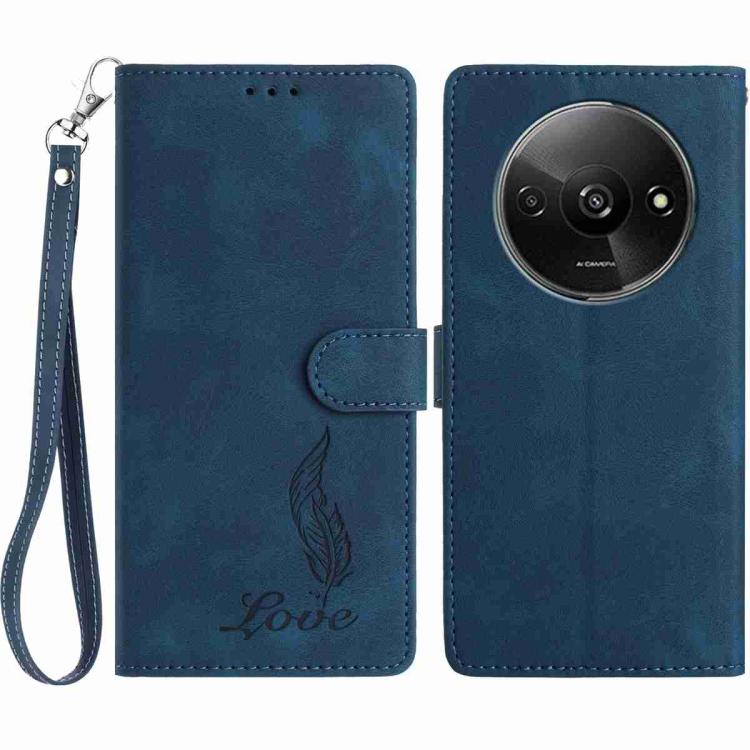 Skin Feel Embossed Feather Leather Phone Case, For Redmi K90, For Redmi K90 Pro Max, For Redmi 15C 5G / 4G EU 173mm, For Redmi 15 5G / 4G EU 171mm, For Redmi 15C 5G / 4G Global 171mm, For Redmi A5 4G 173.3mm, For Redmi Note 14 4G 164.84mm              ...