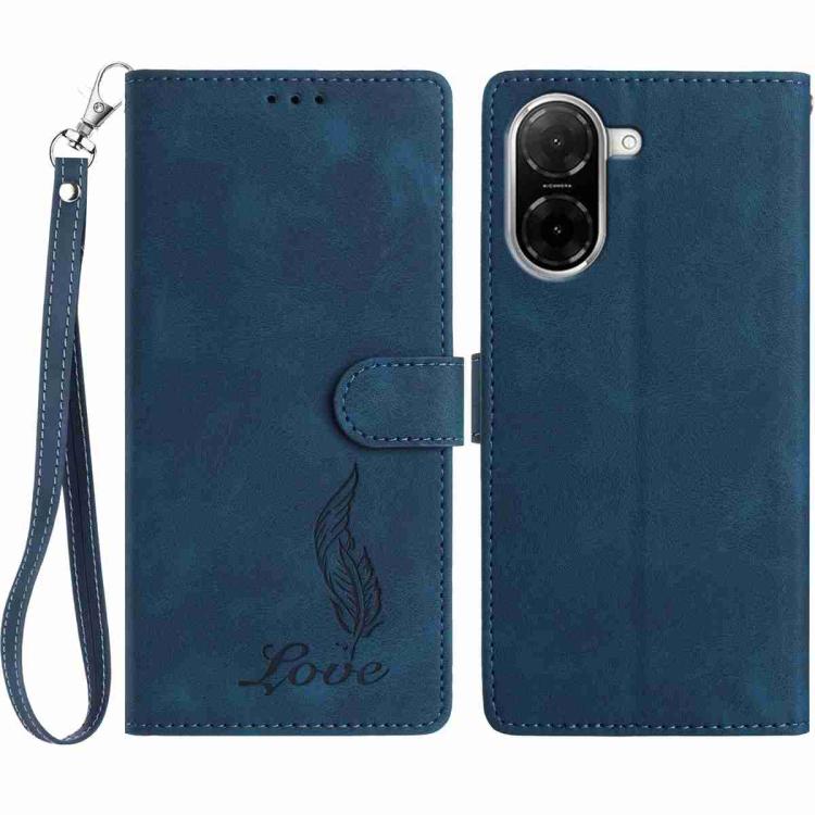 Skin Feel Embossed Feather Leather Phone Case, For Redmi K90, For Redmi K90 Pro Max, For Redmi 15C 5G / 4G EU 173mm, For Redmi 15 5G / 4G EU 171mm, For Redmi 15C 5G / 4G Global 171mm, For Redmi A5 4G 173.3mm, For Redmi Note 14 4G 164.84mm              ...