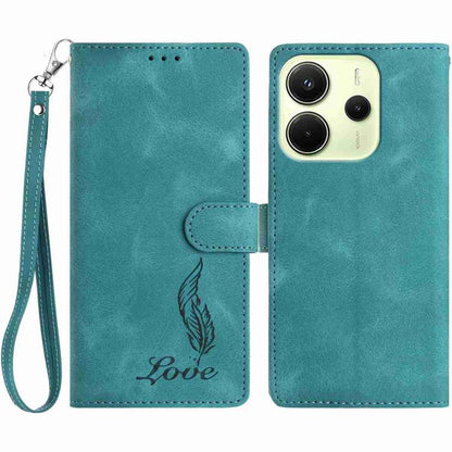 Skin Feel Embossed Feather Leather Phone Case, For Redmi K90, For Redmi K90 Pro Max, For Redmi 15C 5G / 4G EU 173mm, For Redmi 15 5G / 4G EU 171mm, For Redmi 15C 5G / 4G Global 171mm, For Redmi A5 4G 173.3mm, For Redmi Note 14 4G 164.84mm              ...