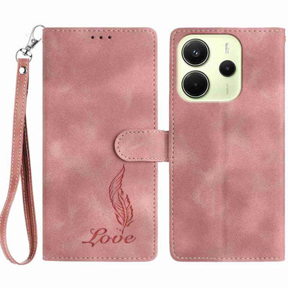 Skin Feel Embossed Feather Leather Phone Case, For Redmi K90, For Redmi K90 Pro Max, For Redmi 15C 5G / 4G EU 173mm, For Redmi 15 5G / 4G EU 171mm, For Redmi 15C 5G / 4G Global 171mm, For Redmi A5 4G 173.3mm, For Redmi Note 14 4G 164.84mm              ...