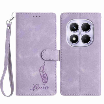 Skin Feel Embossed Feather Leather Phone Case, For Redmi K90, For Redmi K90 Pro Max, For Redmi 15C 5G / 4G EU 173mm, For Redmi 15 5G / 4G EU 171mm, For Redmi 15C 5G / 4G Global 171mm, For Redmi A5 4G 173.3mm, For Redmi Note 14 4G 164.84mm              ...