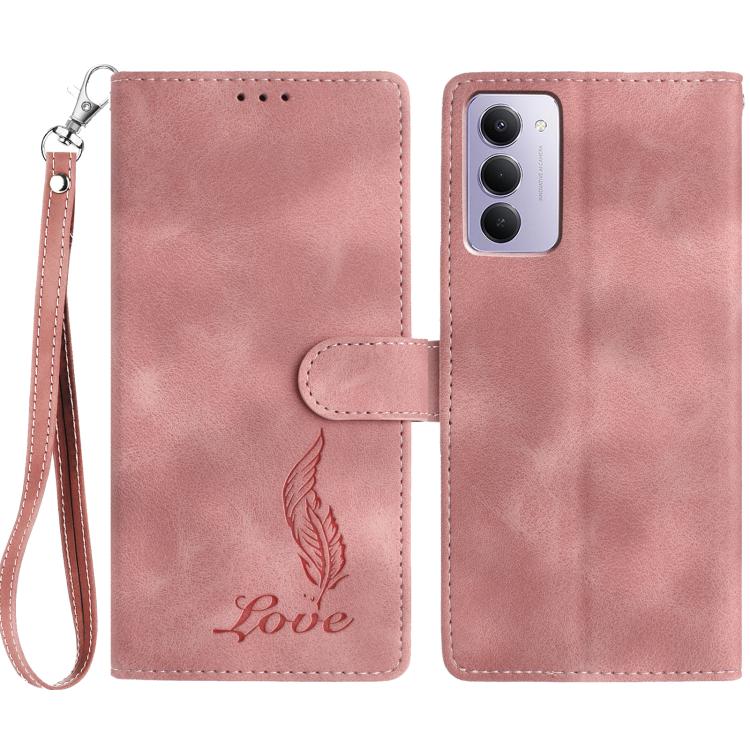 Skin Feel Embossed Feather Leather Phone Case, For Redmi K90, For Redmi K90 Pro Max, For Redmi 15C 5G / 4G EU 173mm, For Redmi 15 5G / 4G EU 171mm, For Redmi 15C 5G / 4G Global 171mm, For Redmi A5 4G 173.3mm, For Redmi Note 14 4G 164.84mm              ...