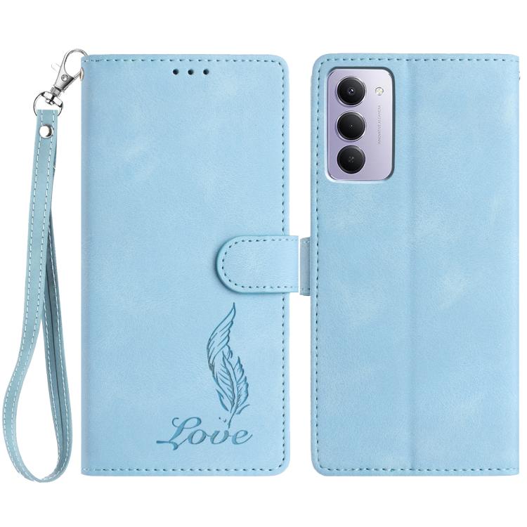 Skin Feel Embossed Feather Leather Phone Case, For Redmi K90, For Redmi K90 Pro Max, For Redmi 15C 5G / 4G EU 173mm, For Redmi 15 5G / 4G EU 171mm, For Redmi 15C 5G / 4G Global 171mm, For Redmi A5 4G 173.3mm, For Redmi Note 14 4G 164.84mm              ...