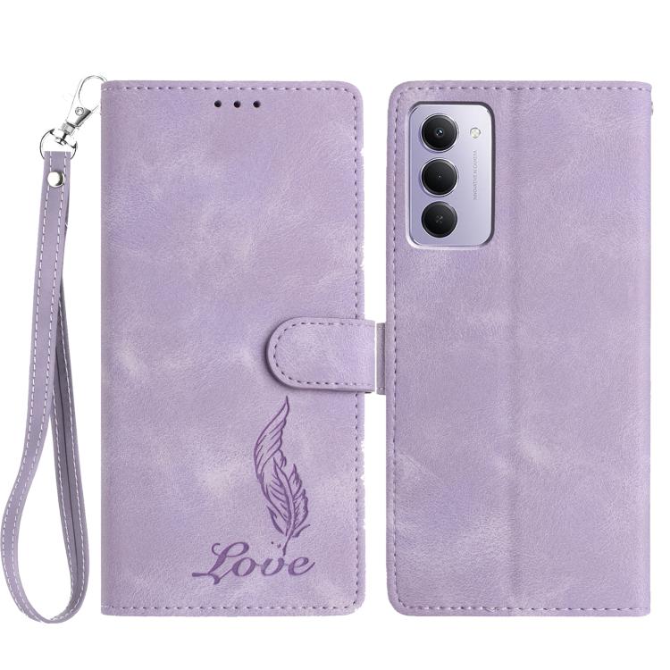 Skin Feel Embossed Feather Leather Phone Case, For Redmi K90, For Redmi K90 Pro Max, For Redmi 15C 5G / 4G EU 173mm, For Redmi 15 5G / 4G EU 171mm, For Redmi 15C 5G / 4G Global 171mm, For Redmi A5 4G 173.3mm, For Redmi Note 14 4G 164.84mm              ...