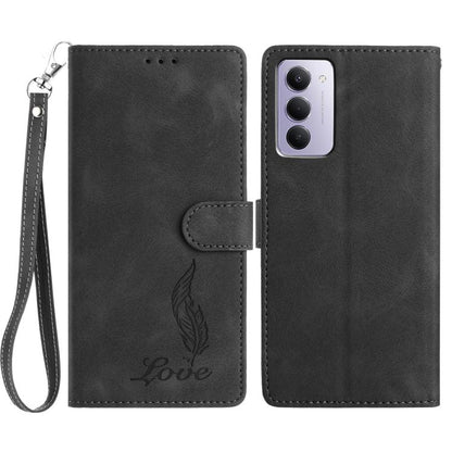 Skin Feel Embossed Feather Leather Phone Case, For Redmi K90, For Redmi K90 Pro Max, For Redmi 15C 5G / 4G EU 173mm, For Redmi 15 5G / 4G EU 171mm, For Redmi 15C 5G / 4G Global 171mm, For Redmi A5 4G 173.3mm, For Redmi Note 14 4G 164.84mm              ...