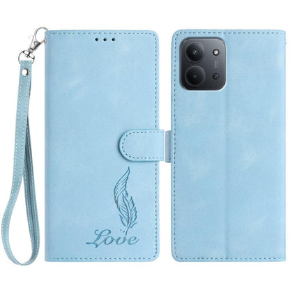 Skin Feel Embossed Feather Leather Phone Case, For Redmi K90, For Redmi K90 Pro Max, For Redmi 15C 5G / 4G EU 173mm, For Redmi 15 5G / 4G EU 171mm, For Redmi 15C 5G / 4G Global 171mm, For Redmi A5 4G 173.3mm, For Redmi Note 14 4G 164.84mm              ...