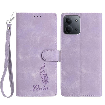 Skin Feel Embossed Feather Leather Phone Case, For Redmi K90, For Redmi K90 Pro Max, For Redmi 15C 5G / 4G EU 173mm, For Redmi 15 5G / 4G EU 171mm, For Redmi 15C 5G / 4G Global 171mm, For Redmi A5 4G 173.3mm, For Redmi Note 14 4G 164.84mm              ...