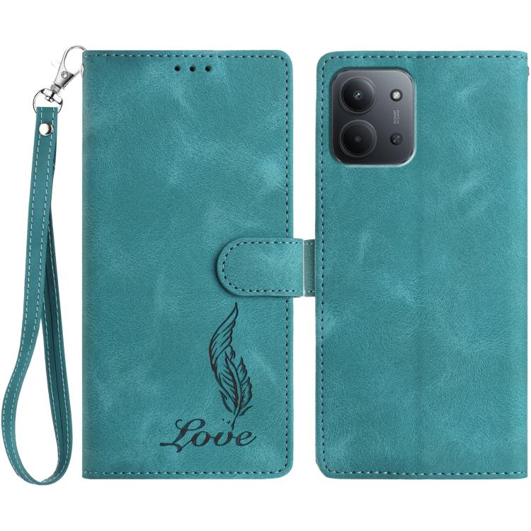 Skin Feel Embossed Feather Leather Phone Case, For Redmi K90, For Redmi K90 Pro Max, For Redmi 15C 5G / 4G EU 173mm, For Redmi 15 5G / 4G EU 171mm, For Redmi 15C 5G / 4G Global 171mm, For Redmi A5 4G 173.3mm, For Redmi Note 14 4G 164.84mm              ...