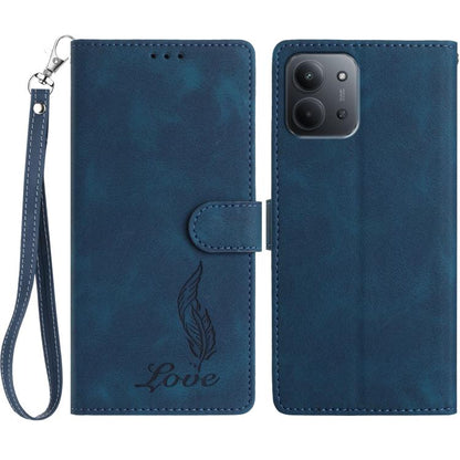 Skin Feel Embossed Feather Leather Phone Case, For Redmi K90, For Redmi K90 Pro Max, For Redmi 15C 5G / 4G EU 173mm, For Redmi 15 5G / 4G EU 171mm, For Redmi 15C 5G / 4G Global 171mm, For Redmi A5 4G 173.3mm, For Redmi Note 14 4G 164.84mm              ...