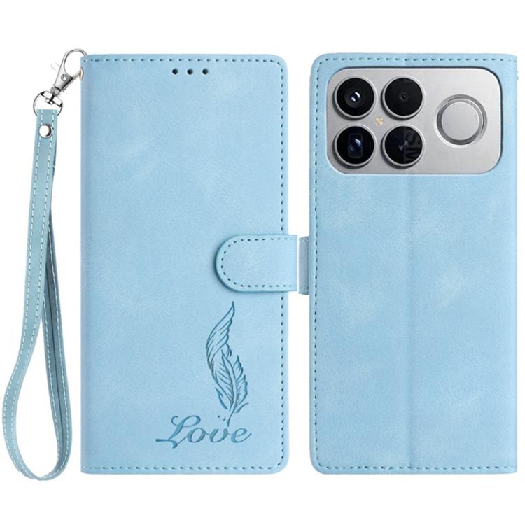Skin Feel Embossed Feather Leather Phone Case, For Redmi K90, For Redmi K90 Pro Max, For Redmi 15C 5G / 4G EU 173mm, For Redmi 15 5G / 4G EU 171mm, For Redmi 15C 5G / 4G Global 171mm, For Redmi A5 4G 173.3mm, For Redmi Note 14 4G 164.84mm              ...