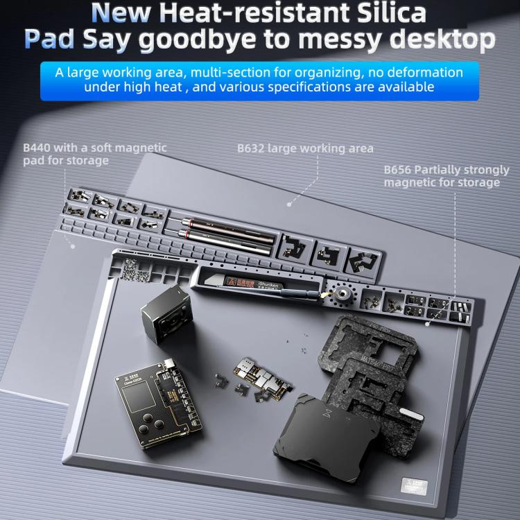 Mega-Idea B656 Desktop Insulation Heat-Resistant Silicone Pad, B656