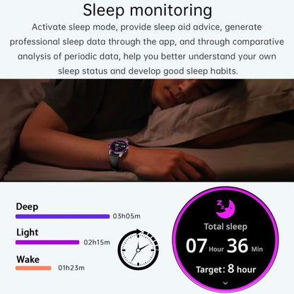 H77 1.43 inch AMOLED Screen Health & Fitness Smart Watch IP67 Waterproof Support BT Call