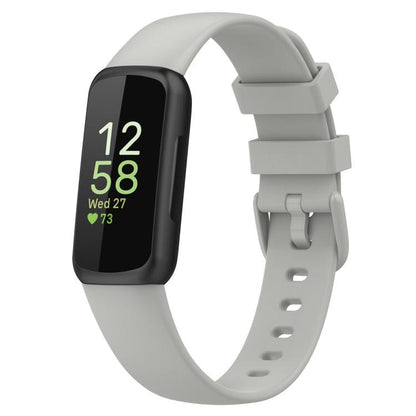 For Fitbit Inspire 3 xDfind Solid Color Silicone Watch Band, S, L