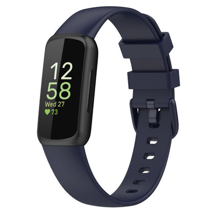 For Fitbit Inspire 3 xDfind Solid Color Silicone Watch Band, S, L