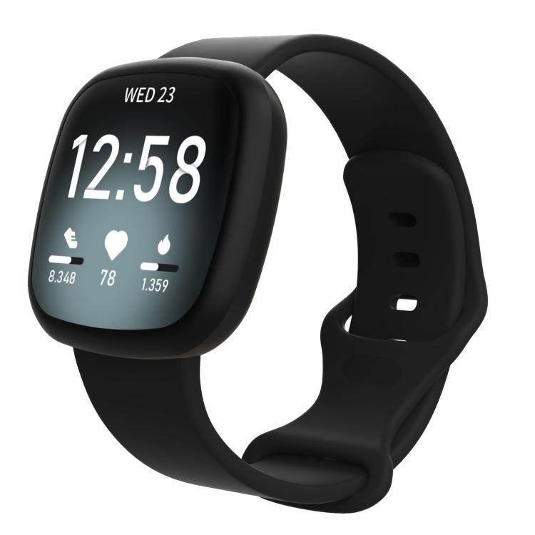 For Fitbit Versa 4 / Versa 3 / Sense2 / Sense xDfind Silicone Watch Band, S, L