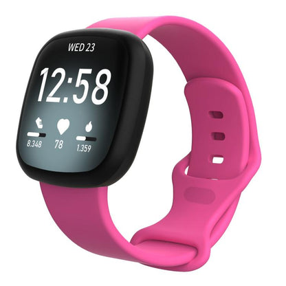 For Fitbit Versa 4 / Versa 3 / Sense2 / Sense xDfind Silicone Watch Band, S, L