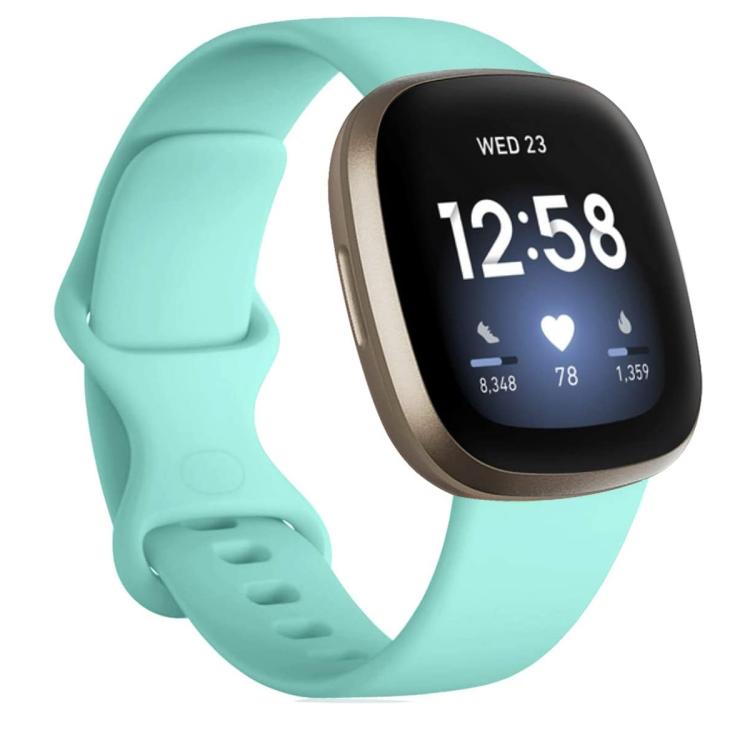 For Fitbit Versa 4 / Versa 3 / Sense2 / Sense xDfind Silicone Watch Band, S, L