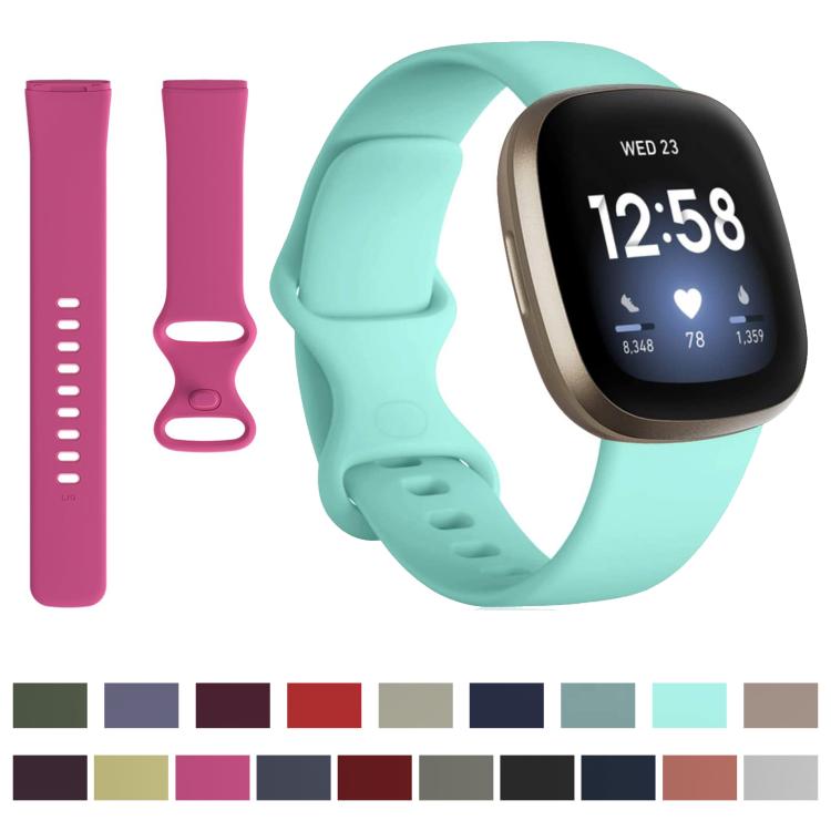 For Fitbit Versa 4 / Versa 3 / Sense2 / Sense xDfind Silicone Watch Band, S, L