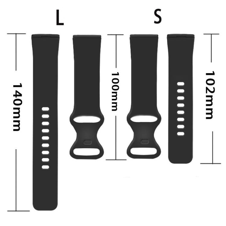 For Fitbit Versa 4 / Versa 3 / Sense2 / Sense xDfind Silicone Watch Band, S, L