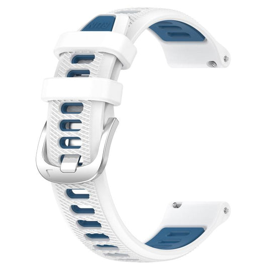 xDfind Sports Two-Color Steel Buckle Silicone Watch Band, For Garmin 22mm, For Garmin 18mm, For Garmin 20mm