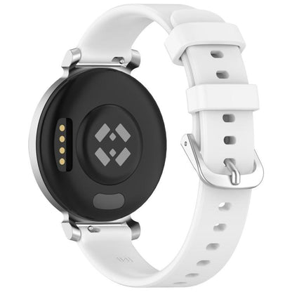 xDfind Quick Release Silver Buckle Silicone Watch Band Wristband, For Garmin Lily 2