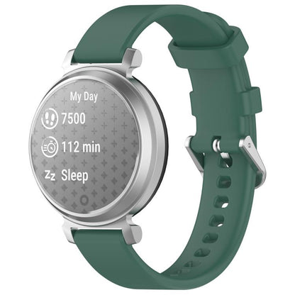 xDfind Quick Release Silver Buckle Silicone Watch Band Wristband, For Garmin Lily 2