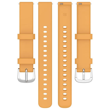 xDfind Quick Release Silver Buckle Silicone Watch Band Wristband, For Garmin Lily 2
