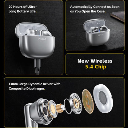 WK WS-19 Kinvoice Series Metal TWS Wireless Earbuds, WS-19