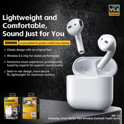 WK WS-23 Liton Series TWS Wireless Earbuds Youth Gen4, WS-23