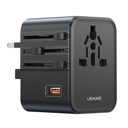 USAMS CC309 25W Dual Type-C and USB-A Ports Universal Travel Charger, CC309