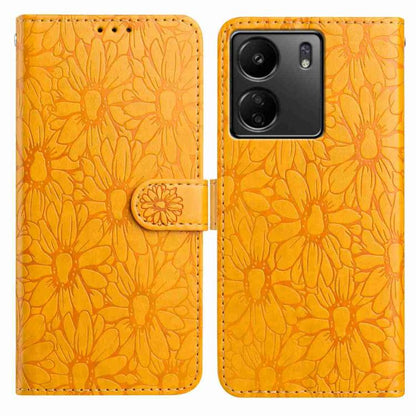 Daisy Embossed Leather Phone Case, For Redmi A3, For Redmi 13C 4G