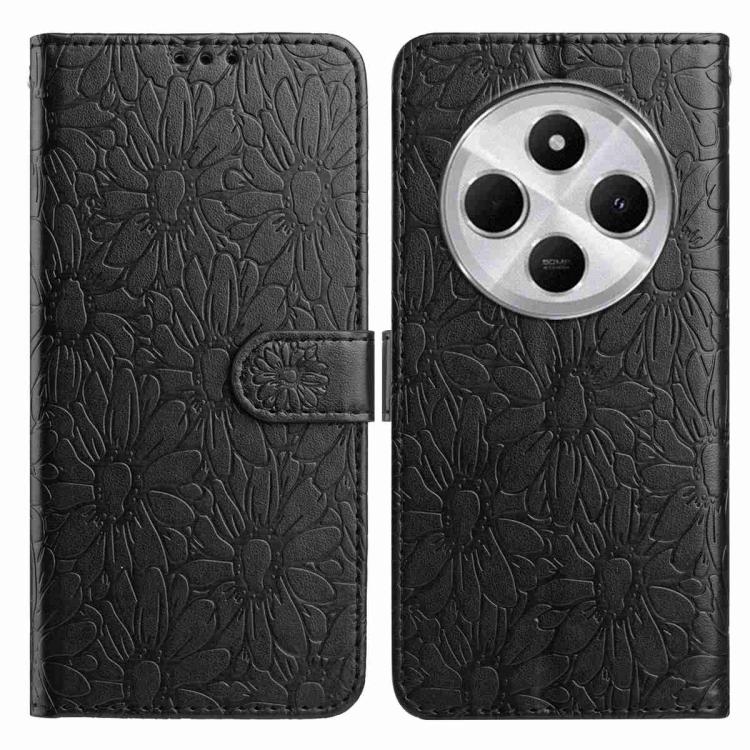Daisy Embossed Leather Phone Case, For Redmi K90 Pro Max / Poco F8 Ultra, For Redmi K90 / Poco F8 Pro, For Redmi 15C 5G / 4G EU 173mm, For Redmi 15 5G / 4G EU 171mm, For Redmi 15C 5G / 4G Global 171mm, For Redmi A5 4G 173.3mm                           ...