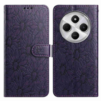 Daisy Embossed Leather Phone Case, For Redmi K90 Pro Max / Poco F8 Ultra, For Redmi K90 / Poco F8 Pro, For Redmi 15C 5G / 4G EU 173mm, For Redmi 15 5G / 4G EU 171mm, For Redmi 15C 5G / 4G Global 171mm, For Redmi A5 4G 173.3mm                           ...
