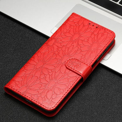 Daisy Embossed Leather Phone Case, For Redmi A3, For Redmi 13C 4G