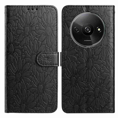 Daisy Embossed Leather Phone Case, For Redmi A3, For Redmi 13C 4G