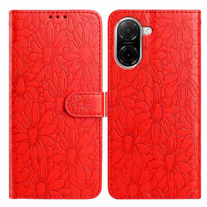 Daisy Embossed Leather Phone Case, For Redmi K90 Pro Max / Poco F8 Ultra, For Redmi K90 / Poco F8 Pro, For Redmi 15C 5G / 4G EU 173mm, For Redmi 15 5G / 4G EU 171mm, For Redmi 15C 5G / 4G Global 171mm, For Redmi A5 4G 173.3mm                           ...