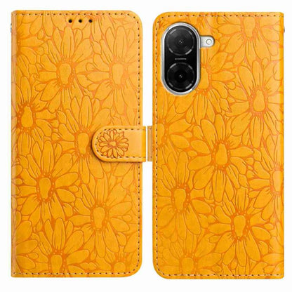Daisy Embossed Leather Phone Case, For Redmi K90 Pro Max / Poco F8 Ultra, For Redmi K90 / Poco F8 Pro, For Redmi 15C 5G / 4G EU 173mm, For Redmi 15 5G / 4G EU 171mm, For Redmi 15C 5G / 4G Global 171mm, For Redmi A5 4G 173.3mm                           ...