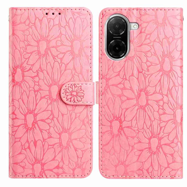 Daisy Embossed Leather Phone Case, For Redmi K90 Pro Max / Poco F8 Ultra, For Redmi K90 / Poco F8 Pro, For Redmi 15C 5G / 4G EU 173mm, For Redmi 15 5G / 4G EU 171mm, For Redmi 15C 5G / 4G Global 171mm, For Redmi A5 4G 173.3mm                           ...