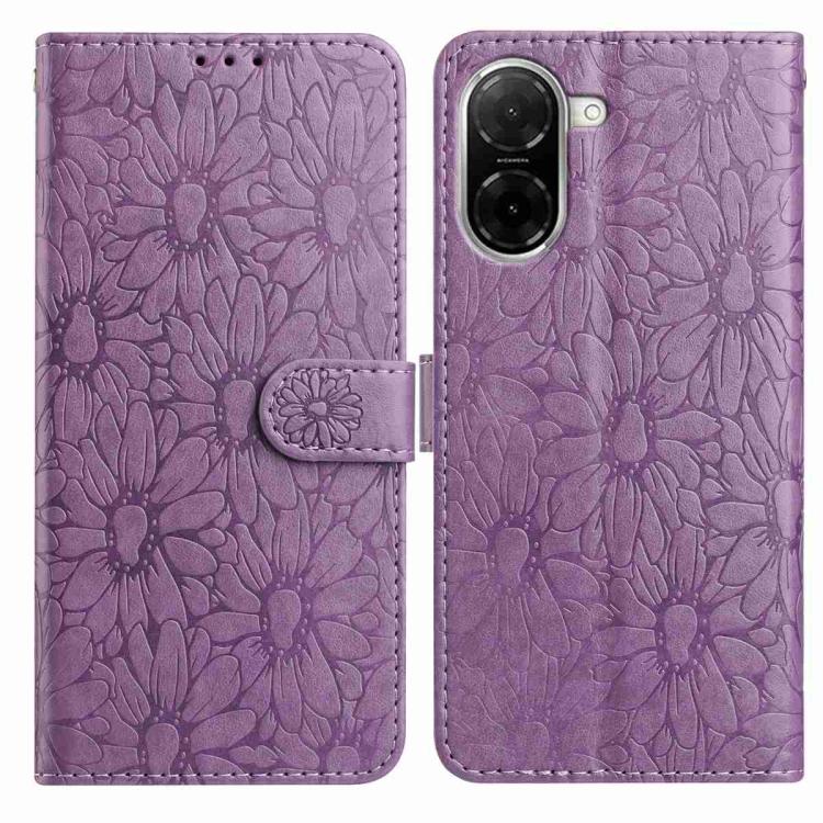 Daisy Embossed Leather Phone Case, For Redmi K90 Pro Max / Poco F8 Ultra, For Redmi K90 / Poco F8 Pro, For Redmi 15C 5G / 4G EU 173mm, For Redmi 15 5G / 4G EU 171mm, For Redmi 15C 5G / 4G Global 171mm, For Redmi A5 4G 173.3mm                           ...