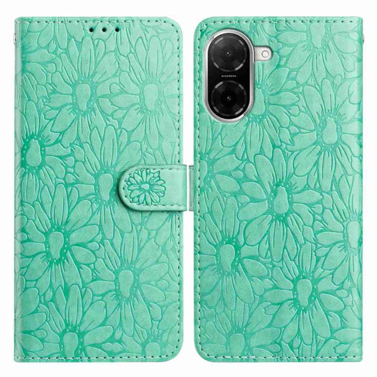 Daisy Embossed Leather Phone Case, For Redmi K90 Pro Max / Poco F8 Ultra, For Redmi K90 / Poco F8 Pro, For Redmi 15C 5G / 4G EU 173mm, For Redmi 15 5G / 4G EU 171mm, For Redmi 15C 5G / 4G Global 171mm, For Redmi A5 4G 173.3mm                           ...