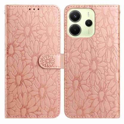 Daisy Embossed Leather Phone Case, For Redmi K90 Pro Max / Poco F8 Ultra, For Redmi K90 / Poco F8 Pro, For Redmi 15C 5G / 4G EU 173mm, For Redmi 15 5G / 4G EU 171mm, For Redmi 15C 5G / 4G Global 171mm, For Redmi A5 4G 173.3mm                           ...