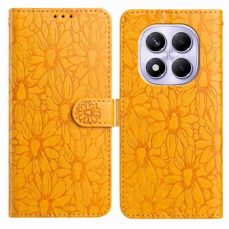 Daisy Embossed Leather Phone Case, For Redmi K90 Pro Max / Poco F8 Ultra, For Redmi K90 / Poco F8 Pro, For Redmi 15C 5G / 4G EU 173mm, For Redmi 15 5G / 4G EU 171mm, For Redmi 15C 5G / 4G Global 171mm, For Redmi A5 4G 173.3mm                           ...