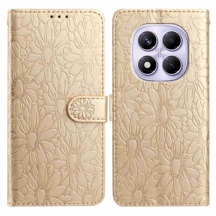 Daisy Embossed Leather Phone Case, For Redmi K90 Pro Max / Poco F8 Ultra, For Redmi K90 / Poco F8 Pro, For Redmi 15C 5G / 4G EU 173mm, For Redmi 15 5G / 4G EU 171mm, For Redmi 15C 5G / 4G Global 171mm, For Redmi A5 4G 173.3mm                           ...