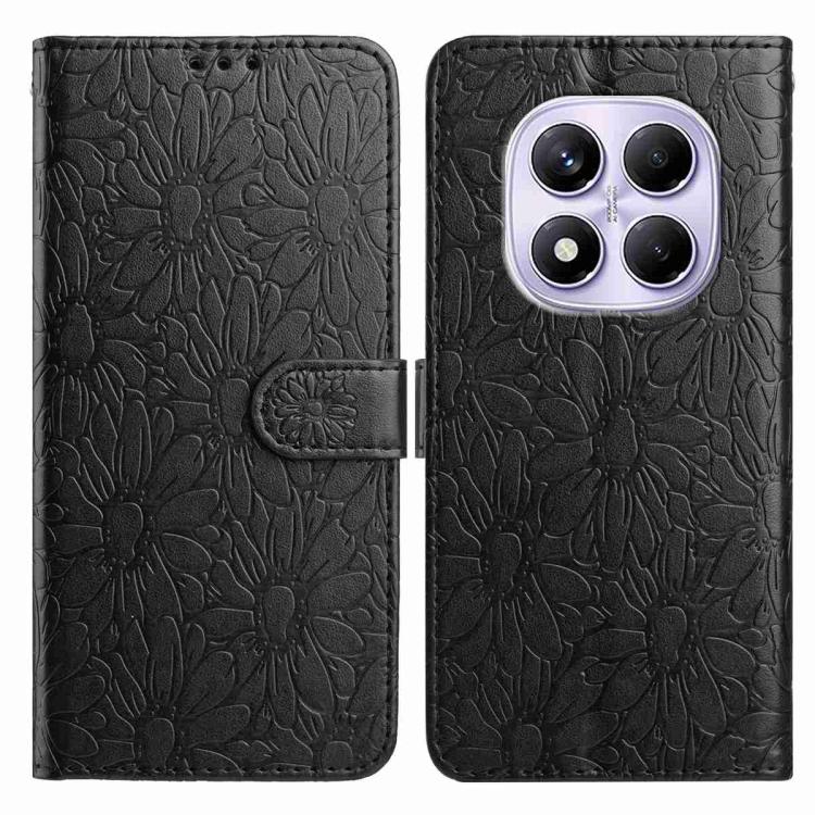 Daisy Embossed Leather Phone Case, For Redmi K90 Pro Max / Poco F8 Ultra, For Redmi K90 / Poco F8 Pro, For Redmi 15C 5G / 4G EU 173mm, For Redmi 15 5G / 4G EU 171mm, For Redmi 15C 5G / 4G Global 171mm, For Redmi A5 4G 173.3mm                           ...