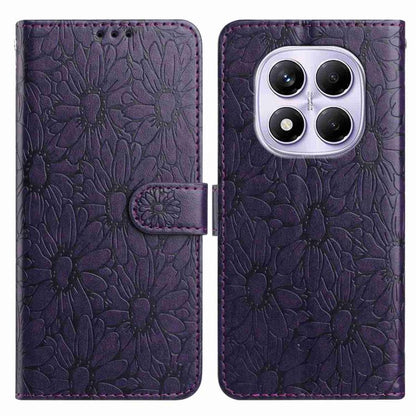 Daisy Embossed Leather Phone Case, For Redmi K90 Pro Max / Poco F8 Ultra, For Redmi K90 / Poco F8 Pro, For Redmi 15C 5G / 4G EU 173mm, For Redmi 15 5G / 4G EU 171mm, For Redmi 15C 5G / 4G Global 171mm, For Redmi A5 4G 173.3mm                           ...