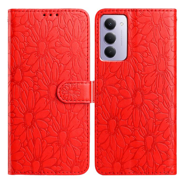 Daisy Embossed Leather Phone Case, For Redmi K90 Pro Max / Poco F8 Ultra, For Redmi K90 / Poco F8 Pro, For Redmi 15C 5G / 4G EU 173mm, For Redmi 15 5G / 4G EU 171mm, For Redmi 15C 5G / 4G Global 171mm, For Redmi A5 4G 173.3mm                           ...