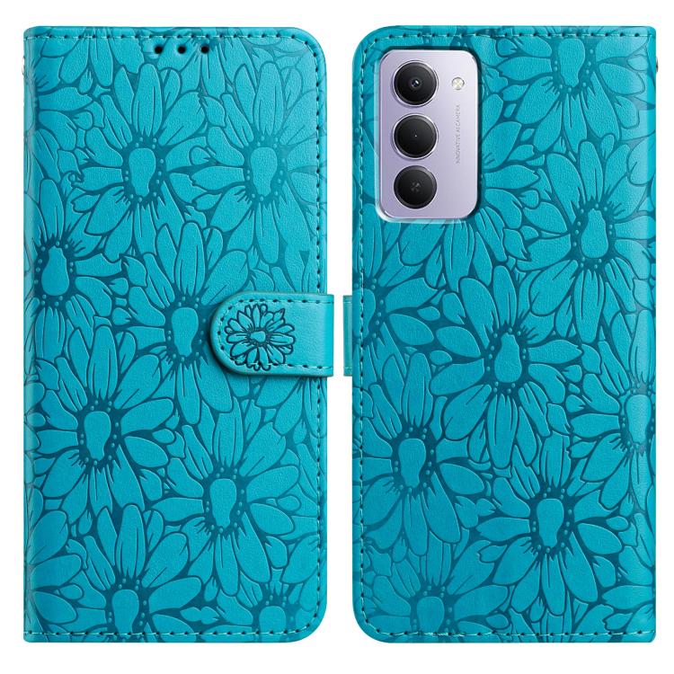 Daisy Embossed Leather Phone Case, For Redmi K90 Pro Max / Poco F8 Ultra, For Redmi K90 / Poco F8 Pro, For Redmi 15C 5G / 4G EU 173mm, For Redmi 15 5G / 4G EU 171mm, For Redmi 15C 5G / 4G Global 171mm, For Redmi A5 4G 173.3mm                           ...